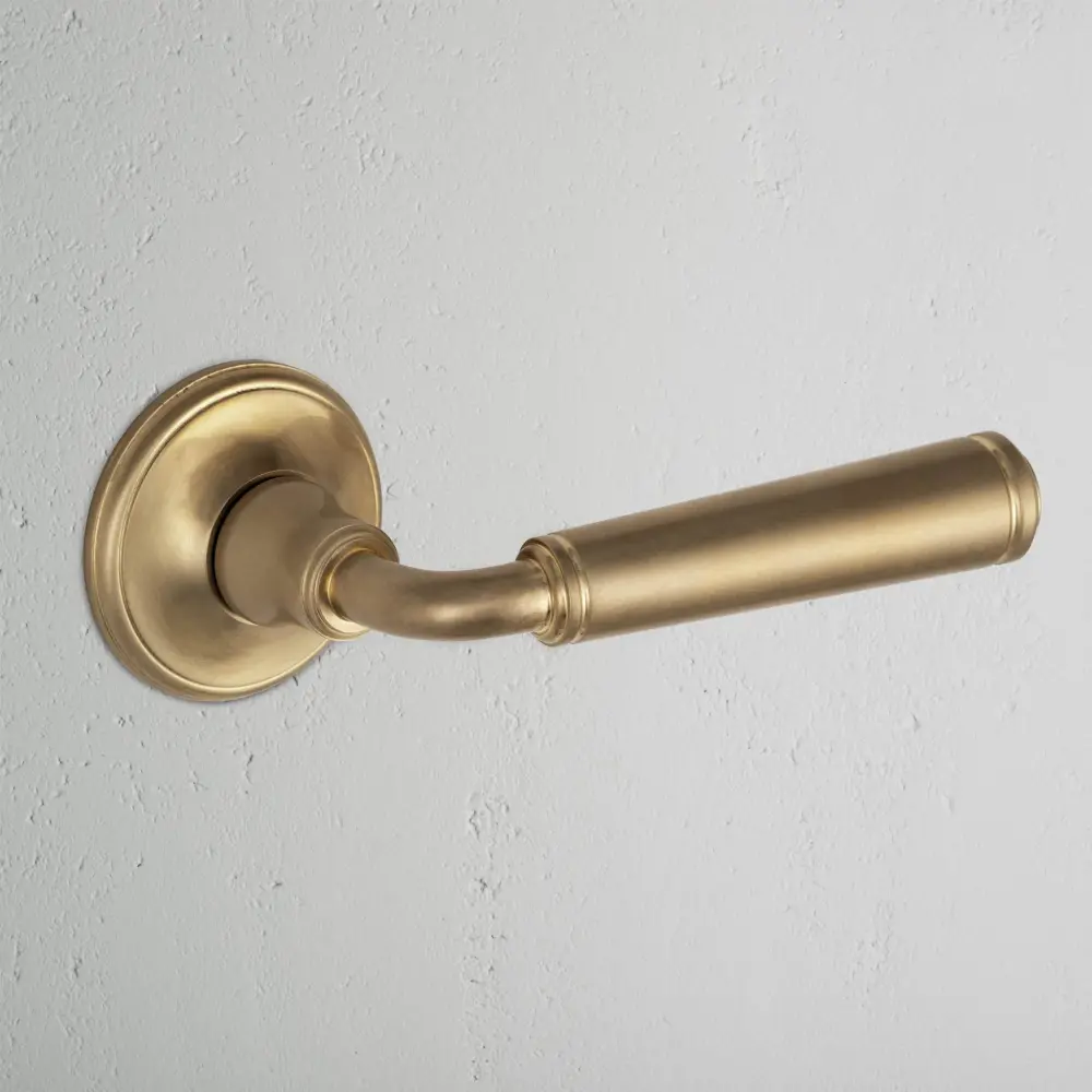 Digby Fixed Door Handle - Antique Warm alloy