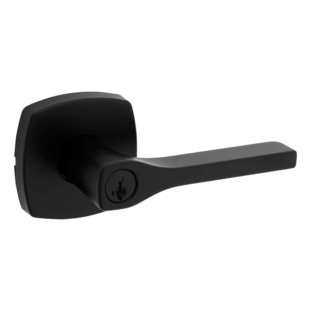 Entry Lever Handle Prague Rosette, Onyx