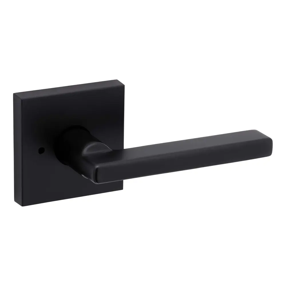 Halifax Privacy Lever, Matte Onyx