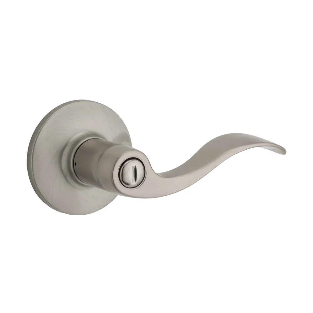 Layton Privacy Lever Door Handle, Satin Nickel (Keyed Alike)