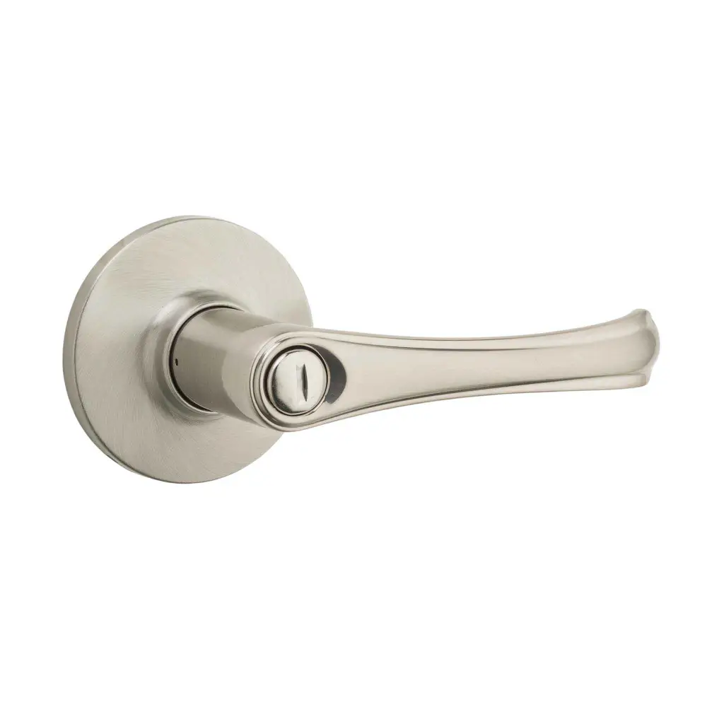 Safe Lock Grapevine Intimate Lever Door Handle, Satin Nickel