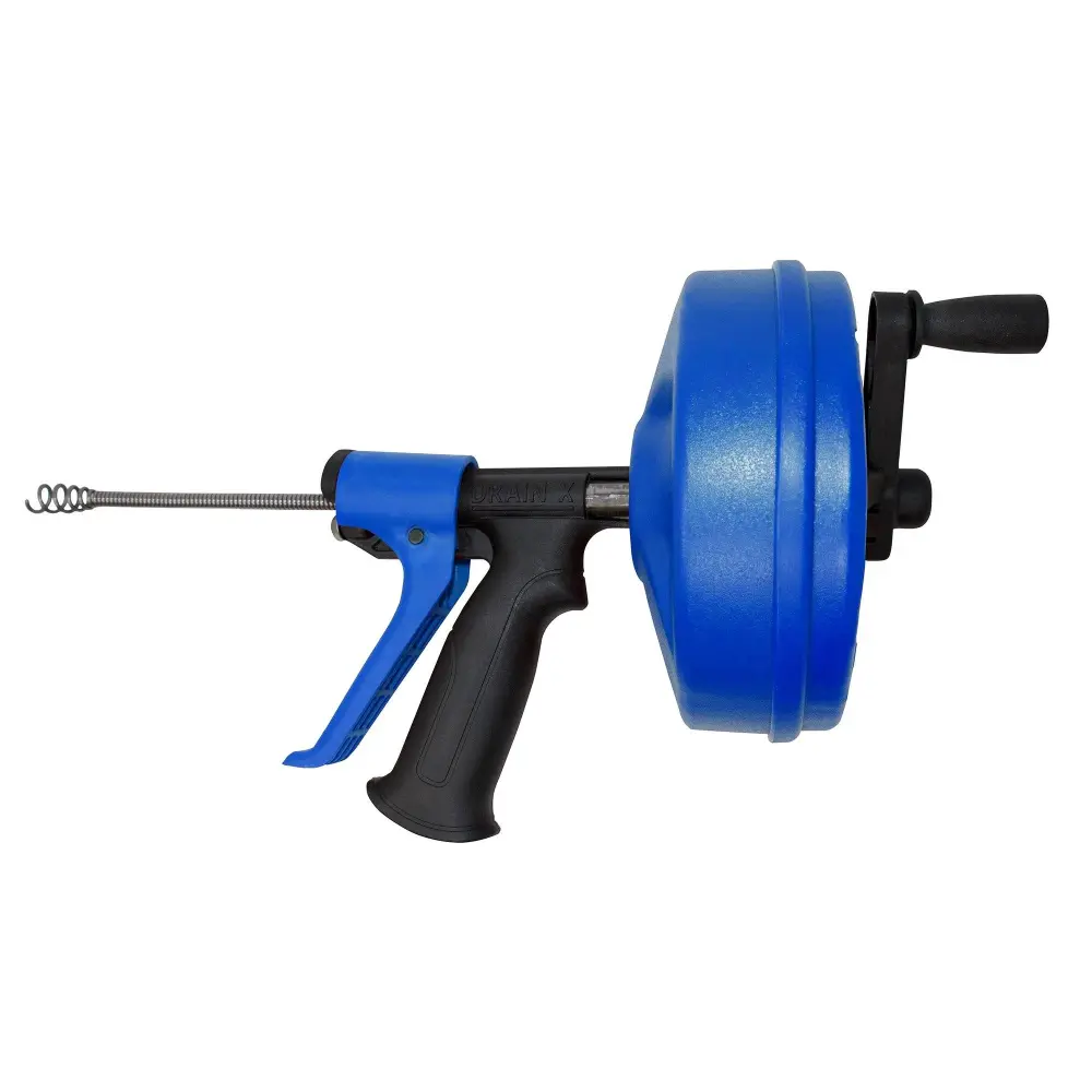SPINFEED 35 Foot Snake Drum Auger | Auto Extend and Pull-out Plumbing Snake