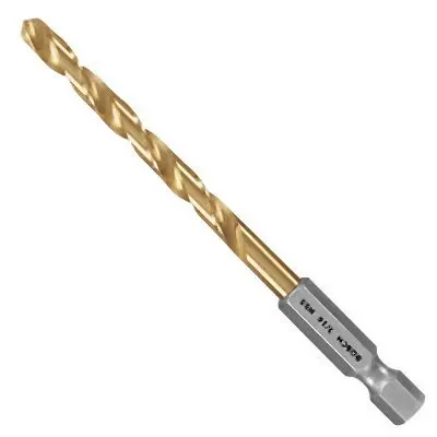 Bosch 3/16 Inches Titanium Alloy Drilling Tool Bits, 2610037043