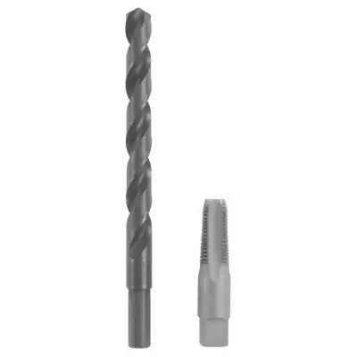 Bosch 1/4 - 18 Flush Plug Tap and 7/16 Inches Drill Bit Combo Set, 2610048444