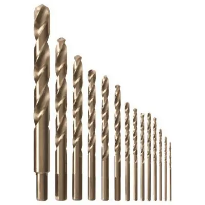 Bosch 14 pieces Cobalt M42 Power Drill Bit Set, 2610048187