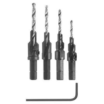 Bosch 5 pieces Hex Shank Set Screw Pilot Bit Set, 2610050972
