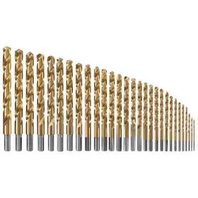 Bosch 29 pieces Titanium Metal Drill Bit Set, 2610036686