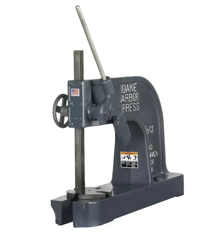 Dake Ratchet Lever Arbor Presses, Model 1-1/2C, 24-3/8" height, 902003