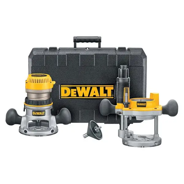 DeWalt Weather-Resistant Fixed Base Plunge Router Combo, DW616PK