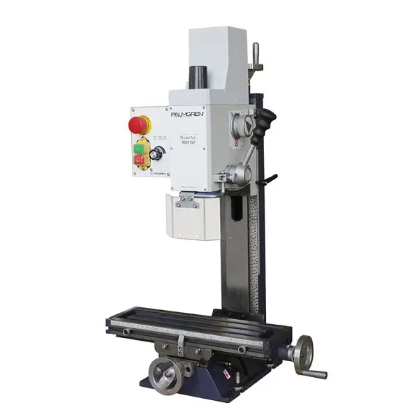 Palmgren 13" Gear Head Milling Machine, Variable Speed, 5/8HP, 240V, 1PH, 9680159