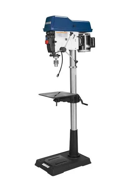 RIKON 17" Variable Speed 1.5 HP Framing Hammer Drill Press 6" Quill travel & Digital RPM readout 200-2200 RP...