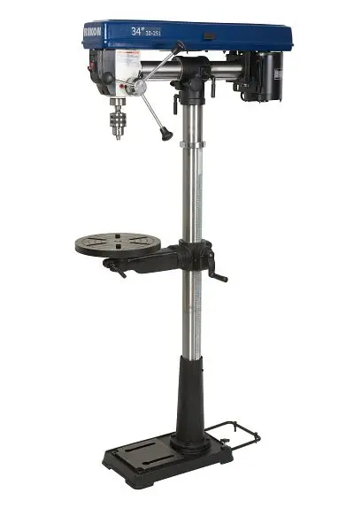 RIKON 34" Floor Model Radial Power Drill Press, 30-251