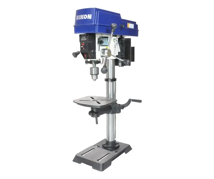 RIKON Super-Strong 12" Variable Speed Cordless Drill Press digital readout and laser, 30-212VS