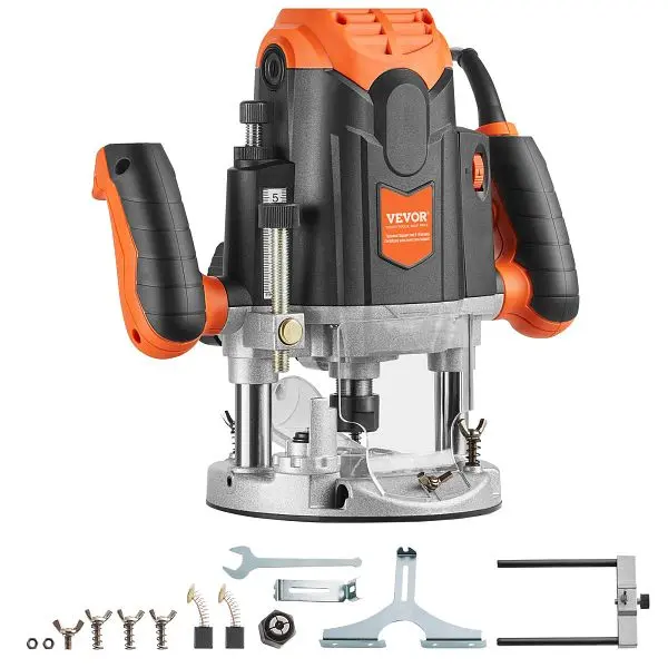 VEVOR Classic Plunge Router, 3-1/4 HP, 120V, DDZDMX3251412512NV1