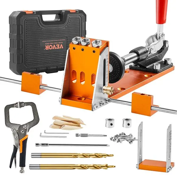 VEVOR Pocket Hole Jig Kit, 34 Quantity, TSXKKJPGDGJJQ2BJPV0