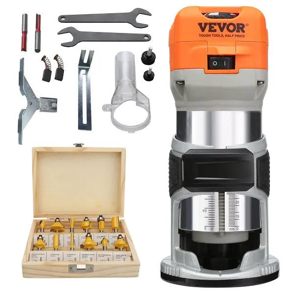 VEVOR Wood Trimmer Router Tool, 1.25HP 800W, YXKXBJ710W65AZLFEV1