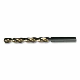 CLE-LINE 1872 Heavy-Duty Black and Gold Parabolic Flute Jobber-Length Auger Drill Bit, 0.1875 dia Cutting, 3.5 OAL, 3/16 ,...