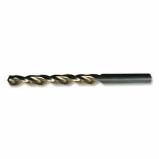 CLE-LINE 1872 Heavy-Duty Onyx and Gold Parabolic Flute Jobber-Length Power Drill Bit, 0.3125 dia Cutting, 4.5 OAL, 5/16 , ...