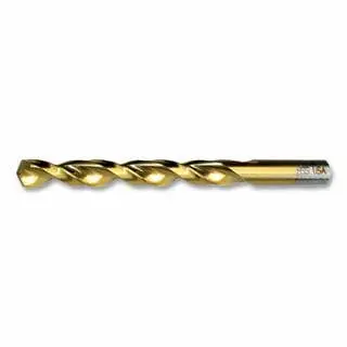 CLE-LINE 1872TN Heavy-Duty TiN Parabolic Flute Jobber-Length Cordless Drill Bit, 0.2500 dia Cutting, 4 OAL, 1/4 , 12 per P...