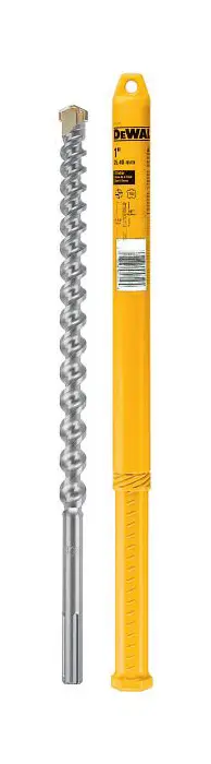 DeWalt 1-1/2" x 18" x 22-1/2" 4-Cutter SDS Max Rotary Ball Peen Hammer Bit, DW5828