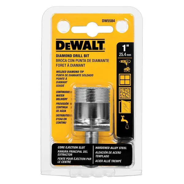 DeWalt 1" Diamond Tile Power Drill Bit, DW5584