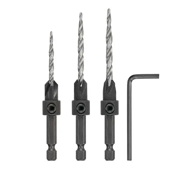 DeWalt Upgraded 3 Count Countersink Set, DW2535
