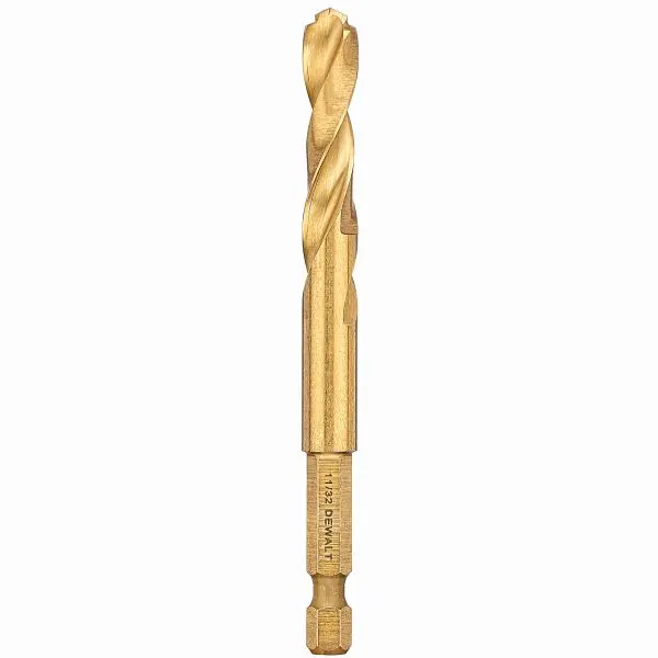 DeWalt Wide 11/32" Titanium Impact Ready Rotary Drill Bit, DD5122