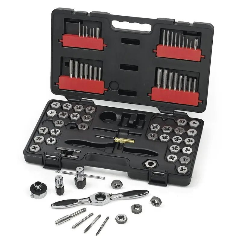 Gearwrench Plug Tap & Round Die Set SAE & Metric, 75 Pieces, 3887