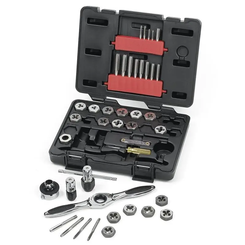 Gearwrench Time-Tested Plug Tap & Die Set Metric 40 Pieces, 3886