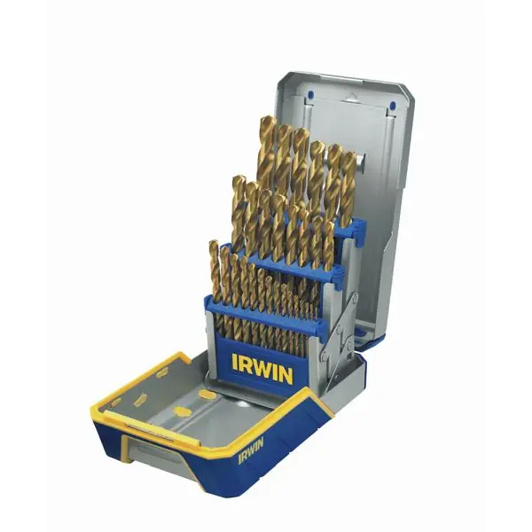 Irwin 29 Pieces Drill Bit Indust Set Case TIN Coat, 3018003 Irwin Tools