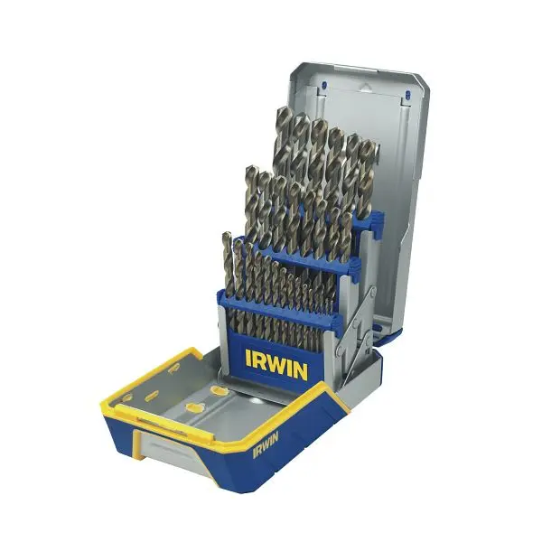 Irwin 29 Pieces Hammer Drill Bit Indust Set Case Cobalt, 3018002 Irwin Tools