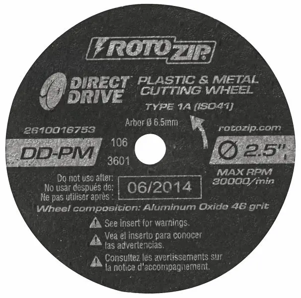 RotoZip Lightweight Direct Drive Cut-Off Wheels, 2610016660