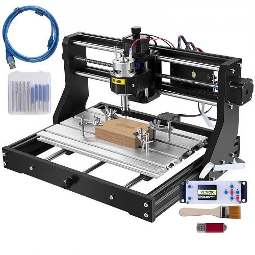 VEVOR Cnc 3018 Pro CNC 3018 CNC Machine Engraver Wood Leather Polymer, DKJ3018PROJCK0001V1