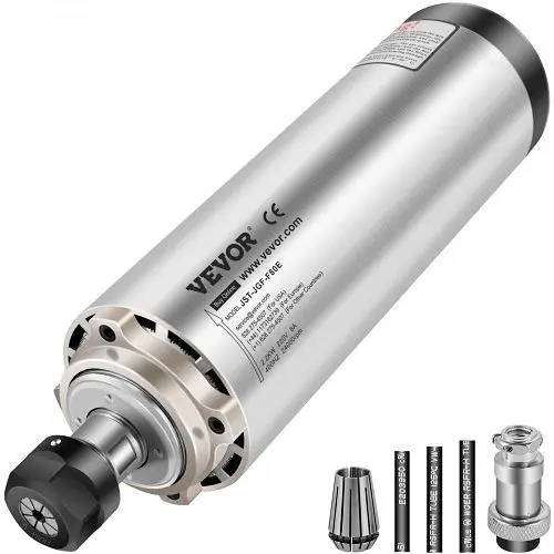 VEVOR Modular CNC Spindle Motor 2.2KW Air Cooled Spindle Motor 4 Bearings ER20 Collet 24000RPM 400Hz CNC Router Milling En...
