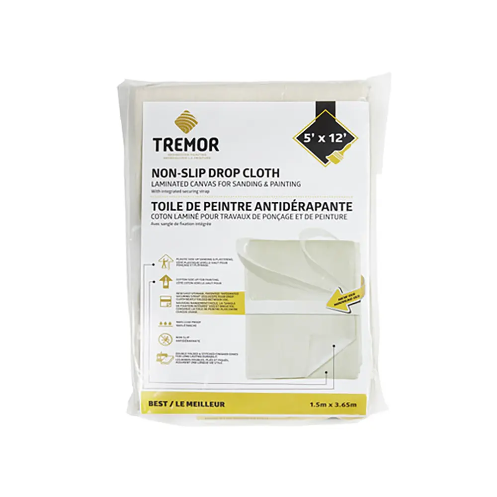 Sanding and Painting Drop Cloth, 5' x 12' | Fast Shipping & Easy Returns