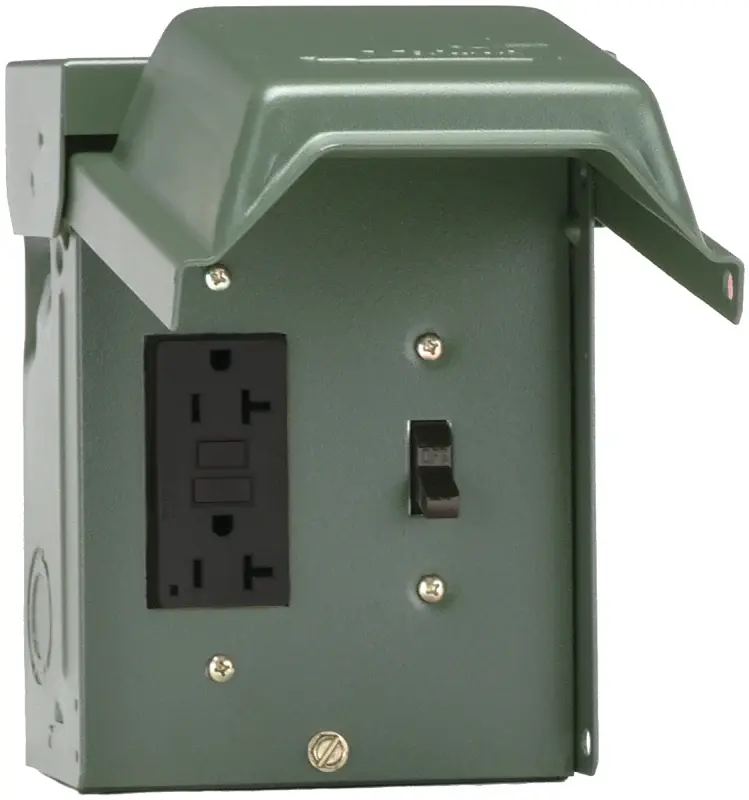 GE U010S010GRP Power Outlet, 20 , 120 V, Sage