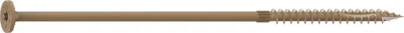 Camo 0360264 Structural Screw, 1/4 Thread, 8 L, Flat Head, Star Drive, Sharp Point, PROTECH Ultra 4 Coated, 50