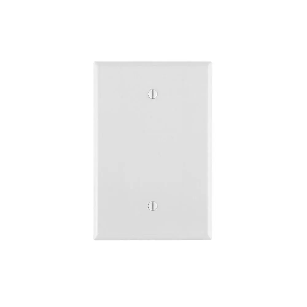 88114 Leviton 1-Gang No Device Blank Wallplate, Oversized, Thermoset, Box Mount - Ivory