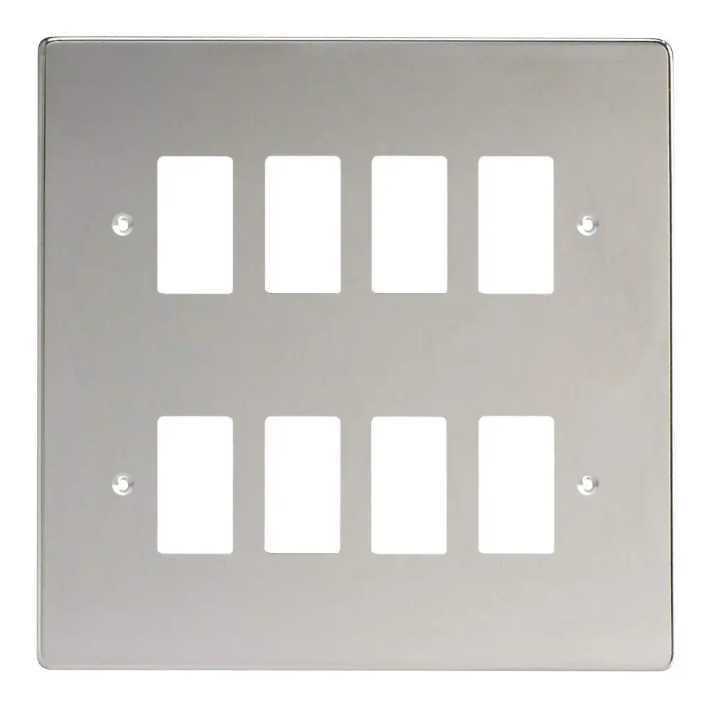 Commercial Grade Varilight XDCPG8-P Power Grid 8 Grid Spaces Polished Shiny metal