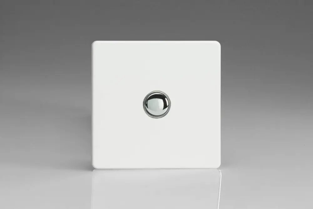 Varilight 1-Gang 6A 1-Way Push-to-Make Momentary Switch Premium Chalk XDQM1S