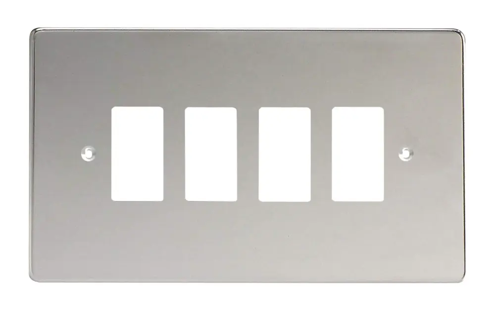 Varilight XDCPG4-P Power Grid 4 Grid Spaces Glossy Chrome