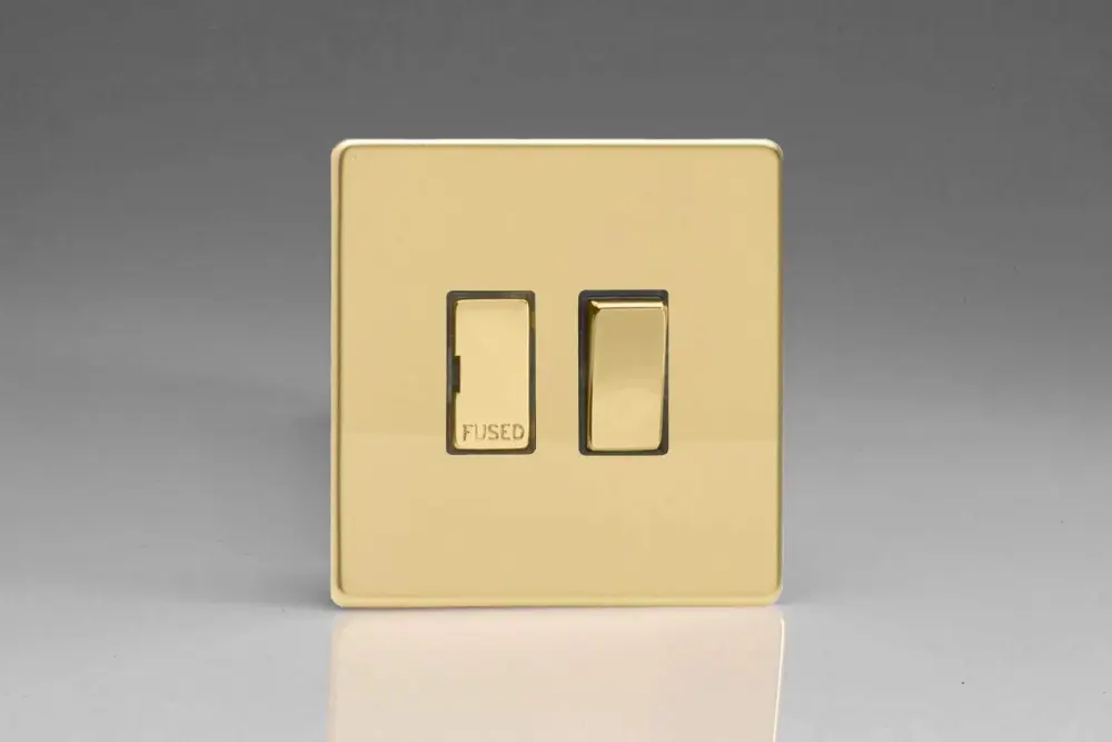 Varilight XDV6DS Switched Fuse Spur Polished Warm alloy No Insert