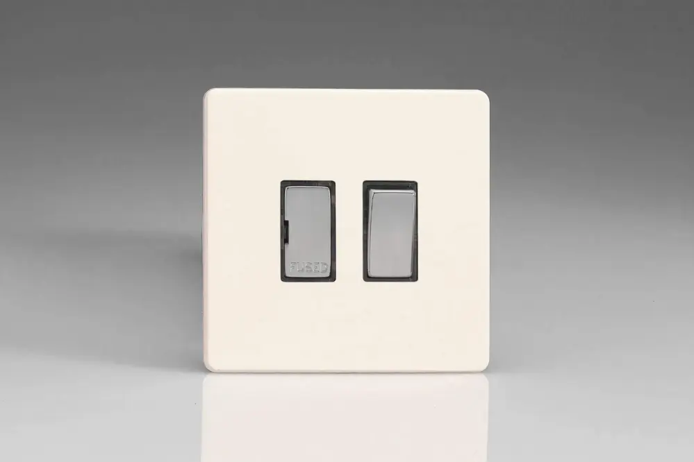 Varilight XDY6DS.PD Screwless Primed 1-Gang 13A Switched Fused Spur