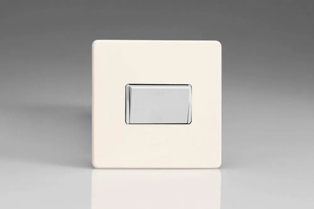 Varilight XDYFIWS.PD Screwless Primed 1-Gang 10A Fan Isolating Switch (3 Pole) Lutron