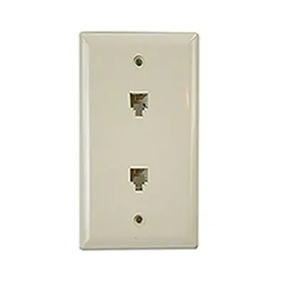 Eagle Electric 2-Port Duplex Wall Plate Compatible Leviton
