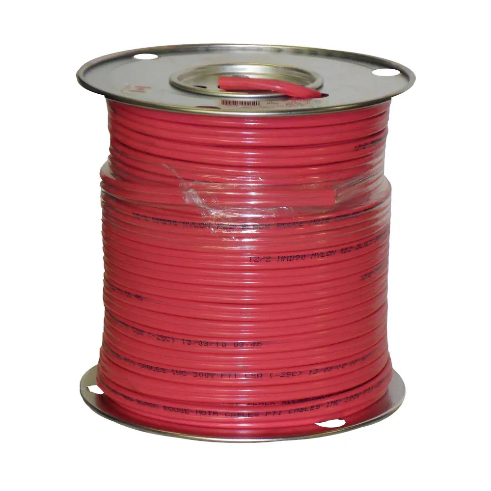 NMD90 12/2 Household Building Wire Ruby, 150 m