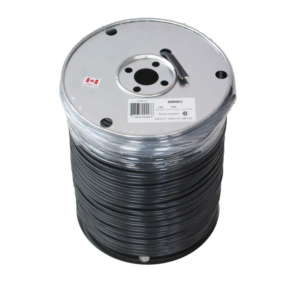 NMWU 12/2 Household Building Wire Jet-black, 150 m