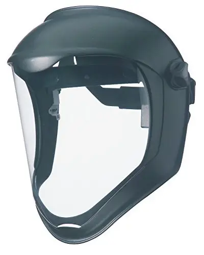 Uvex Honeywell S8500 Bionic Face Shields, Uncoated, Clear/Black Soft-touch