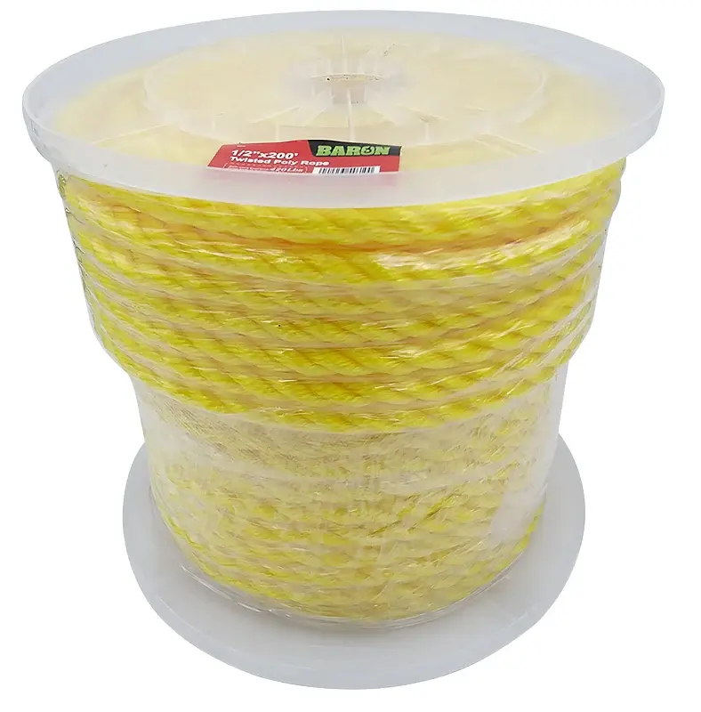 Baron 54610 Rope, 1/2 Dia, 200 ft L, Polypropylene, Canary