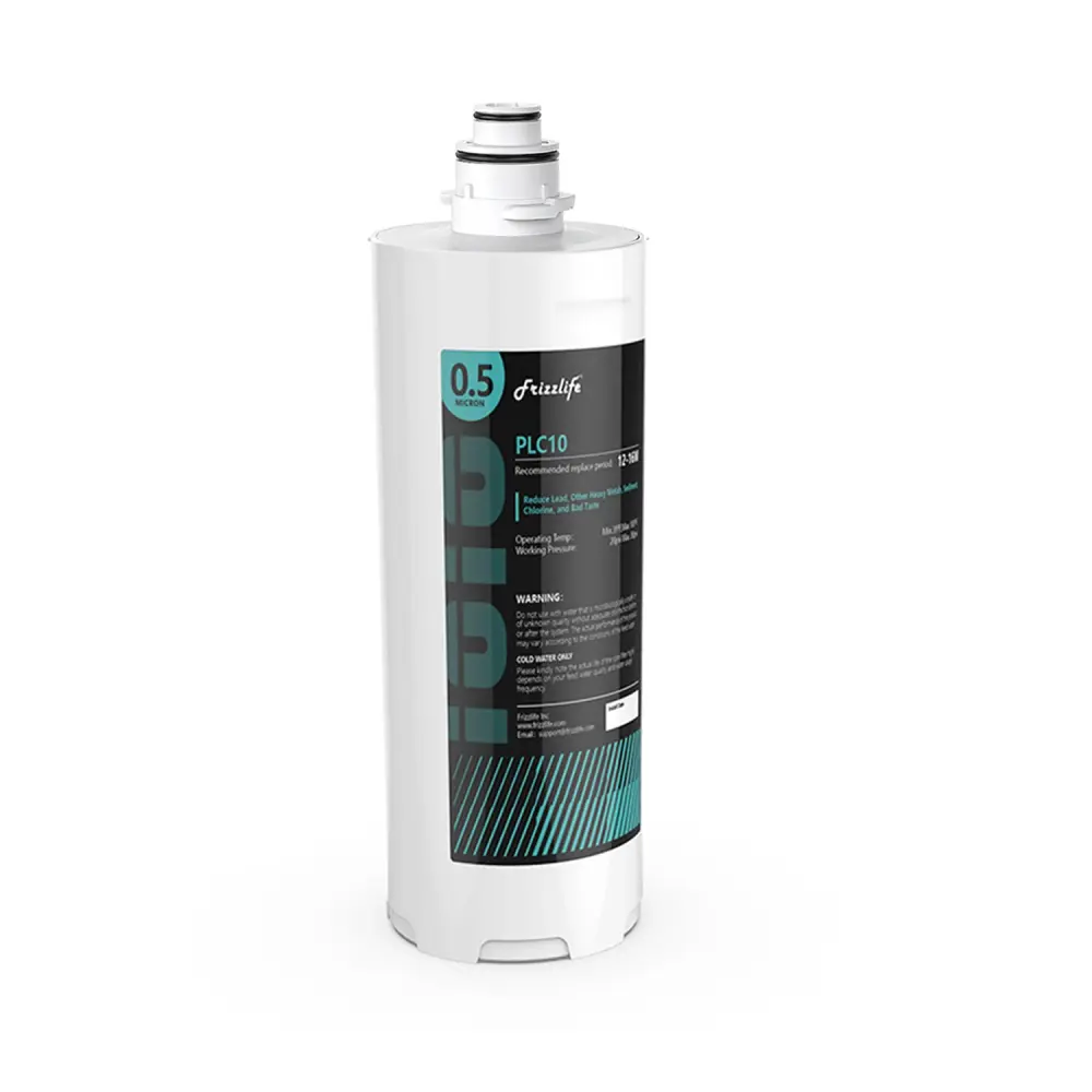 Quick Connect Frizzlife SW10-HF Replacement Housing Kit PLC10 Filter Cartridge Inside - SW10 and SW10F Under Sink Water Fi...